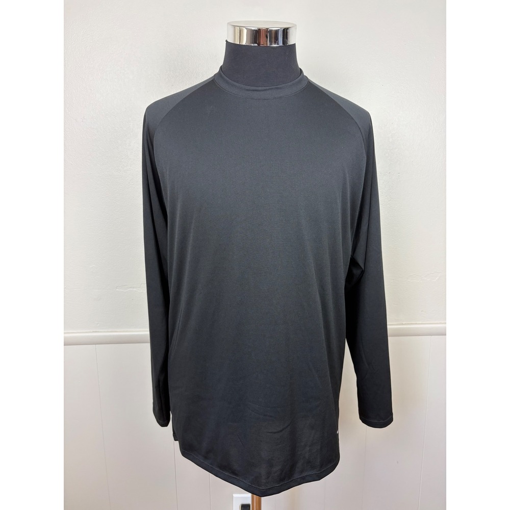 Patagonia Men's Capilene Performance Base Layer Sz L Black Crew Neck Long Sleeve